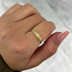 heart gold ring