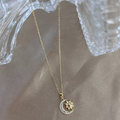 moon-star gold chain